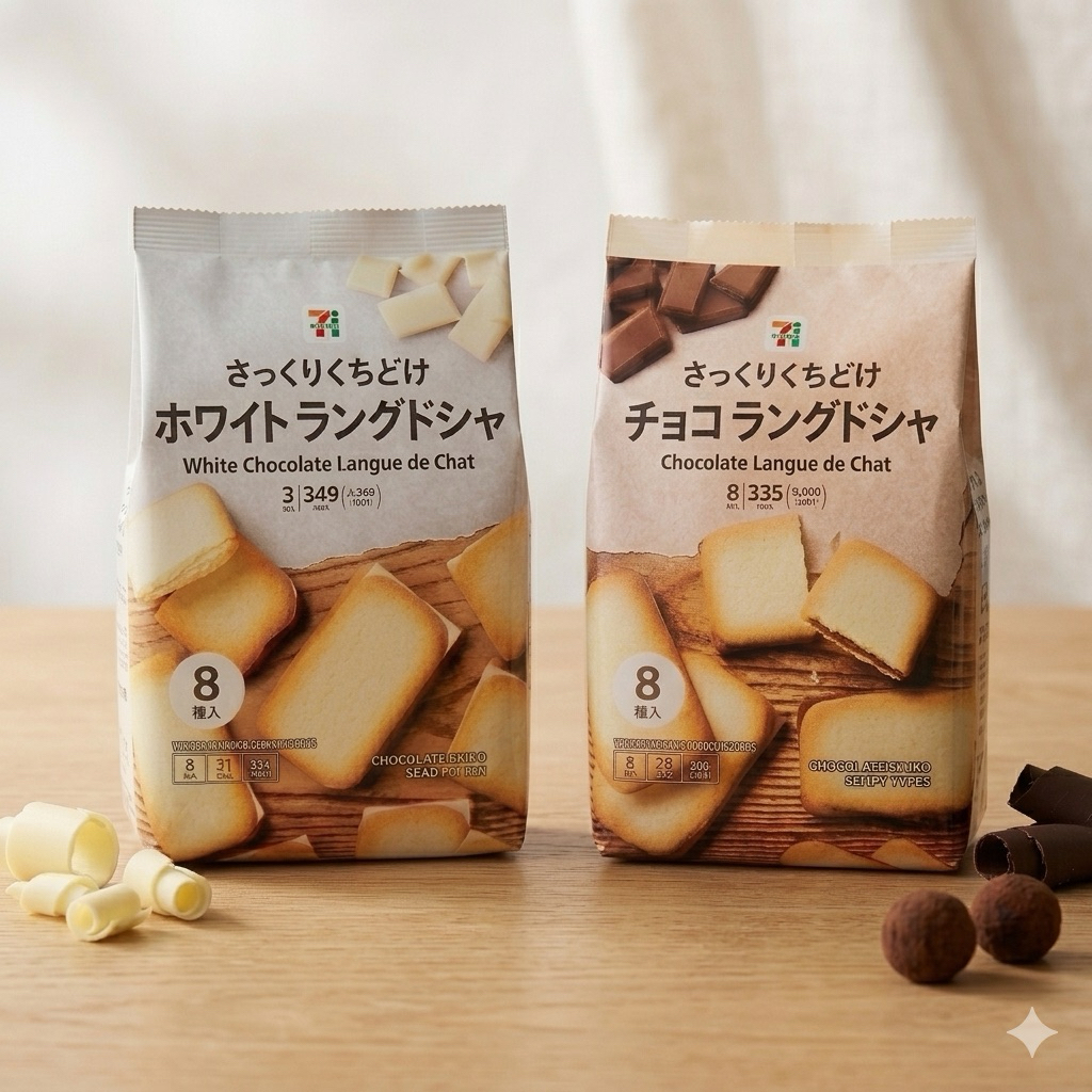🇯🇵 ราคาถูกที่สุด ขนมคุ้กกี้ลิ้นแมว แสนอร่อย จาก 7-11 ญี่ปุ่น