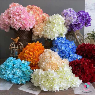 ดอกไฮเดรนเยียปลอม ดอกไม้ประดิษฐ์เสมือนจริง สีสวยสด ก้านยาว แต่งบ้าน คาเฟ่ งานแต่ง ถ่ายรูปสวย 🌸