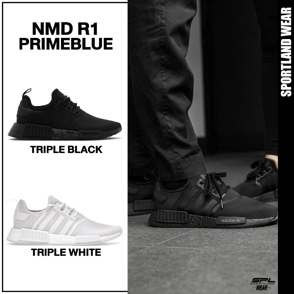 Adidas Collection อาดิดาส รองเท้าผ้าใบ รองเท้าลำลอง OG M NMD_R1 Primeblue GZ9256 / GZ9259 (4600) EOS