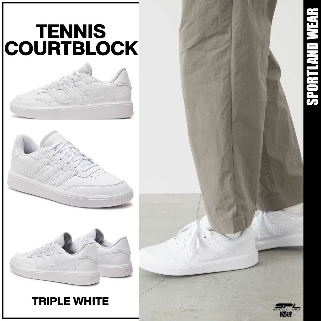 Adidas อาดิดาส รองเท้าผ้าใบ รองเท้าลำลอง M Courtblock IF4031 (1900)