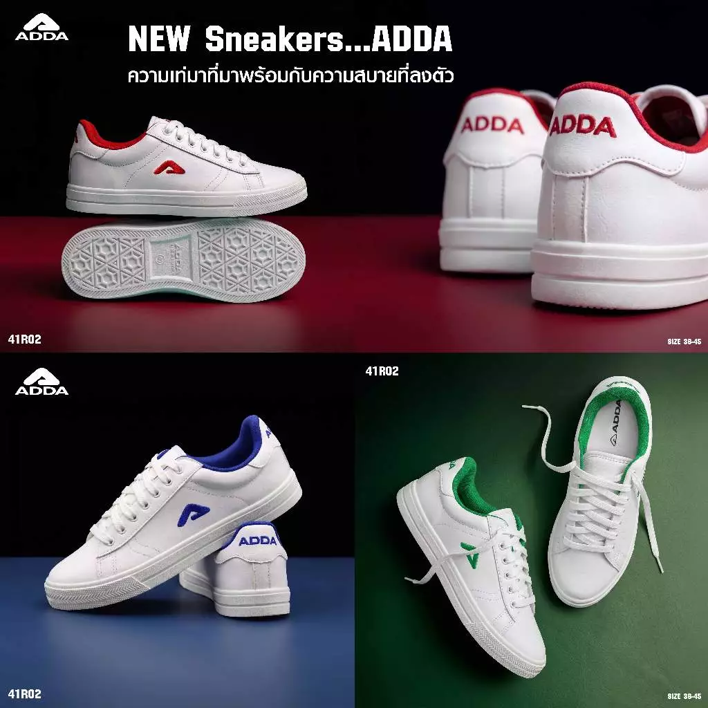 ADDA รองเท้าผ้าใบ รุ่น 41R02 (ไซส์ 36 - 45)