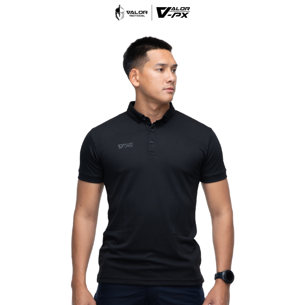 VALOR PX - Proper Polo Shirt HD 3D เสื้อโปโล แขนสั้น คอปก Slim fit โลโก้สกรีน 3 มิติ ใส่ได้ทั้งชายและหญิง VALOR Tactical