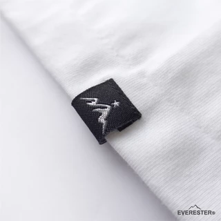 EVERESTER เสื้อยืด คอฟิต - แขนปีกนก วินเทจ Heaven Heavy Cotton เสื้อผู้ชาย Oversize สีขาว Wing