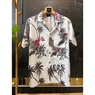 ลายมะพร้าว👕เสื้อเชิ้ต👕เสื้อฮาวาย👕ผ้าไหมอิตาลีไม่ยับไม่ร้อนไม่ต้องรีด👕แฟชั่นชาย👕แฟชั่นเกาหลี👕ร้านเสื้อผ้าผู้ชาย