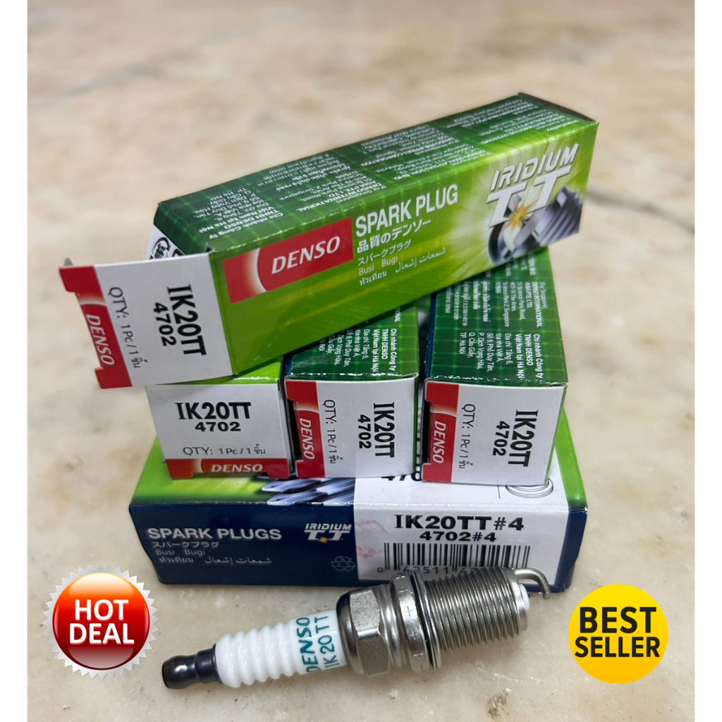 หัวเทียน IK20TT ยี่ห้อ DENSO Den-IK20TT ของแท้ 100% Chiraauto