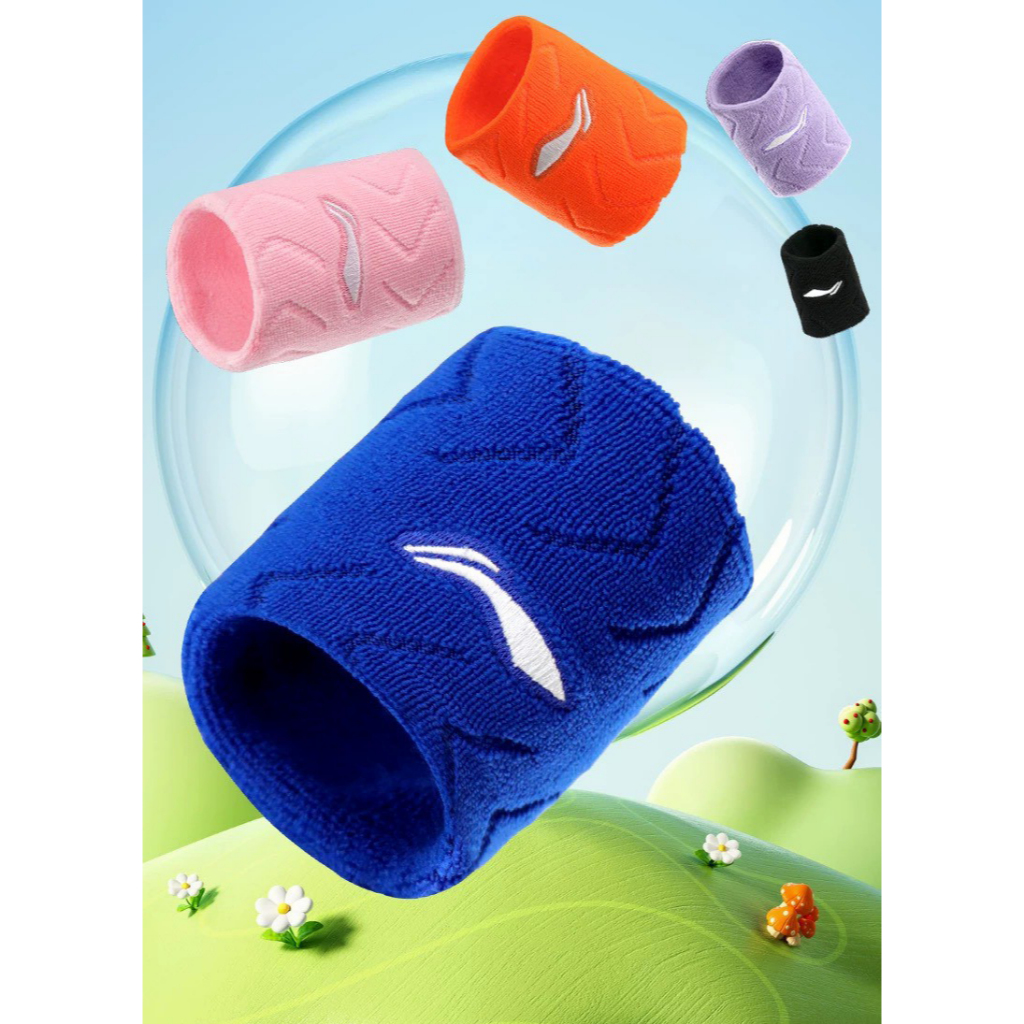 Lining Wristband ผ้ารัดข้อมือ รุ่น LDEW341 สำหรับกันเหงื่อ ซับเหงื่อ เหมาะสำหรับคนเหงื่อเยอะ