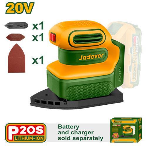 JADEVAR เครื่องขัดกระดาษทรายแบบสั่นแบตเตอรี่20V รุ่น JDRAP5020
