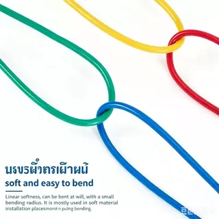 สายไฟแดงน้ำเงิน ZC-BVR 1-2.5 ตร.มม.100M ทนไฟ ทนความร้อนสูง เหมาะสำหรับเดินสายภายในบ้าน