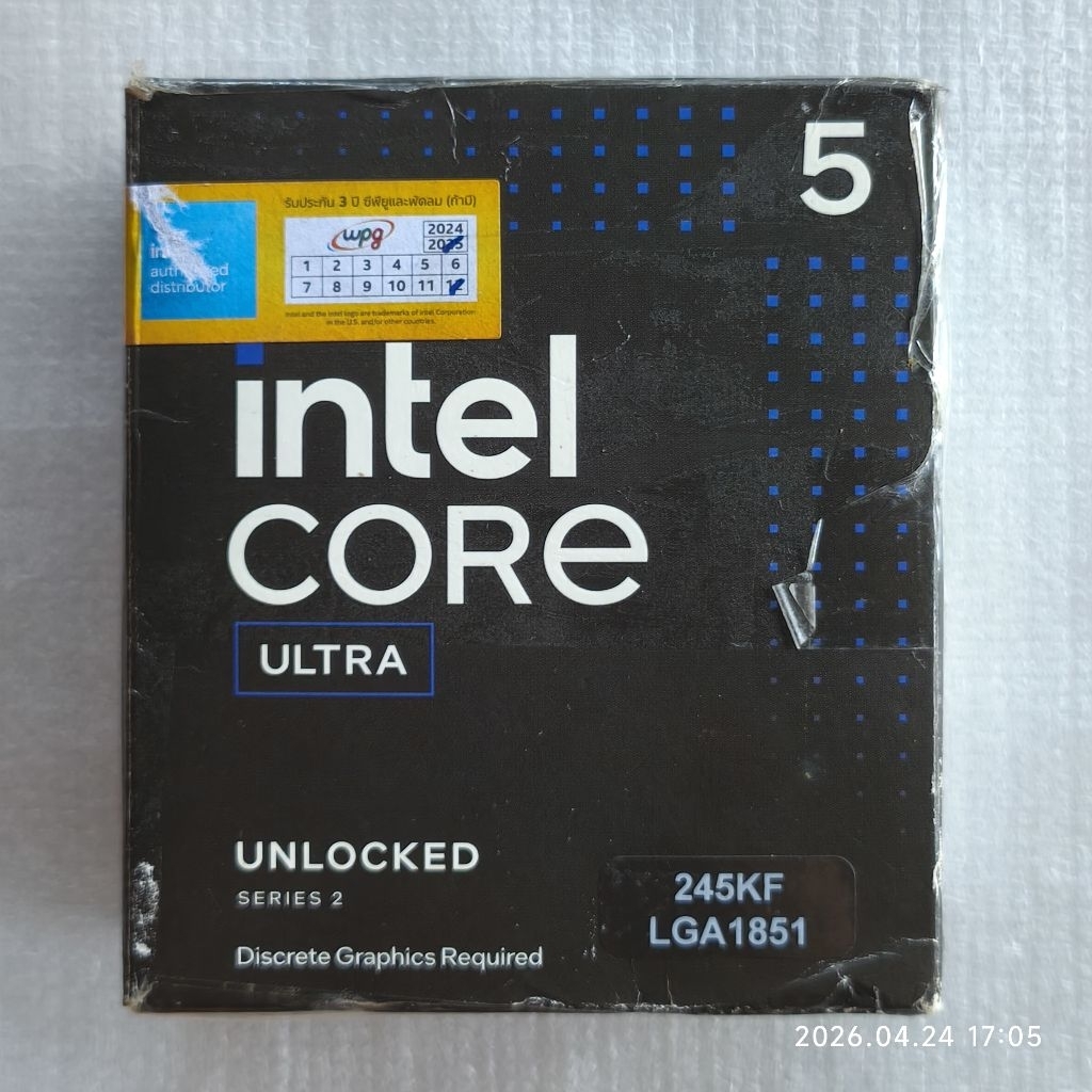 Core Ultra 5 245KF ประกัน Advice 21/12/2571