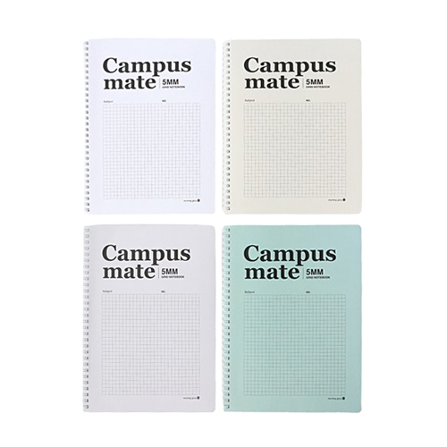 Morning Glory สมุดโน้ตสันห่วง รุ่น IV CAMPUS MATE กระดาษลายตาราง (Grid 5mm) ขนาด 184x254mm เขียนลื่น