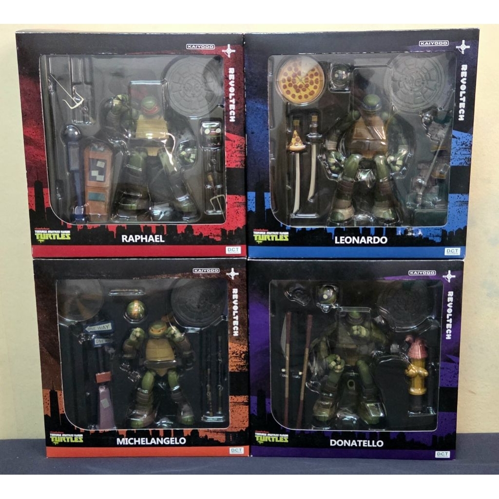 Revoltech tmnt set 4 กล่อง