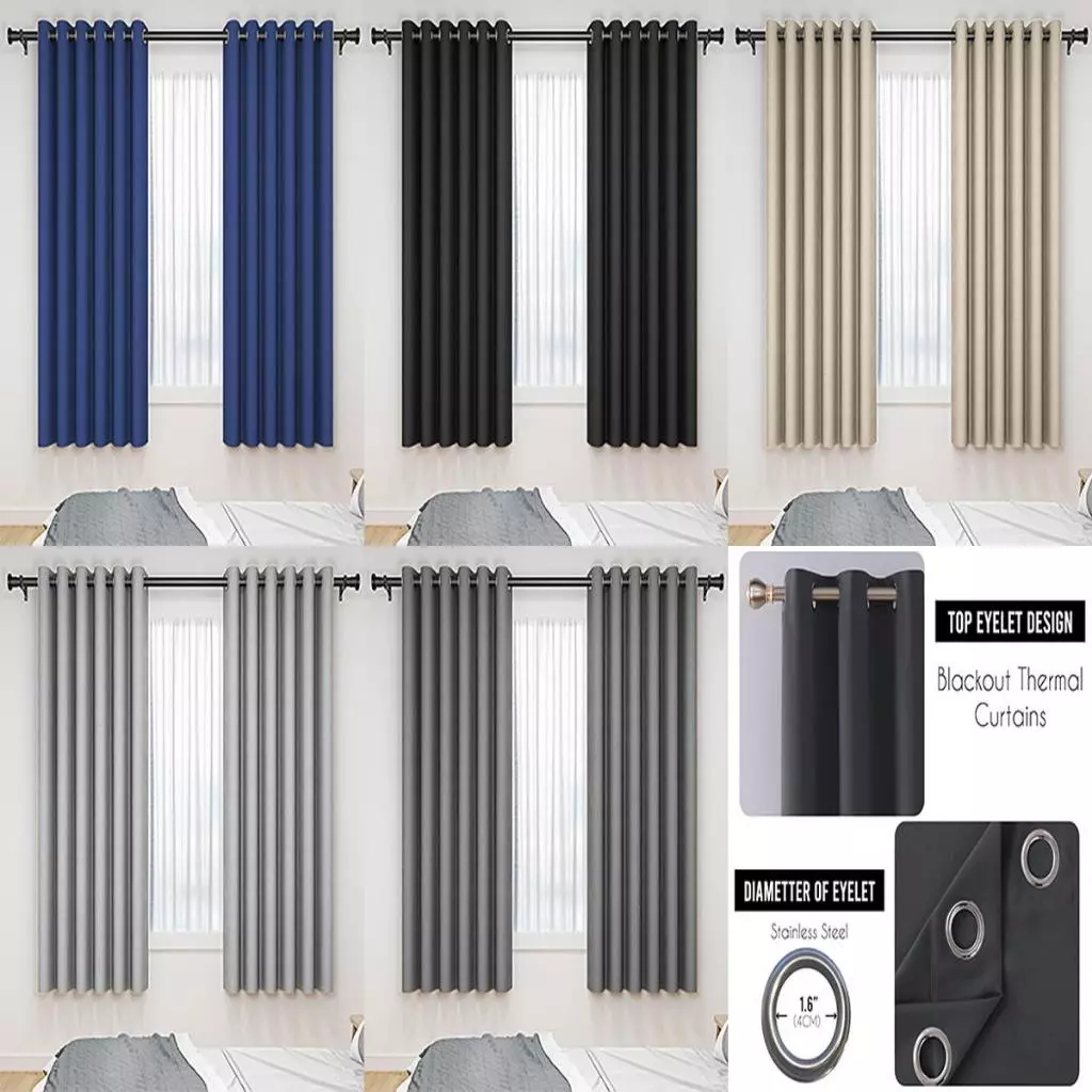 ผ้าม่าน ม่าน อัดลาย ผ้าม่านสีพื้น กันแสงUV เนื้อหนา สามารถกันแสงได้ 90% มีความสวยเก๋ และทันสมัย