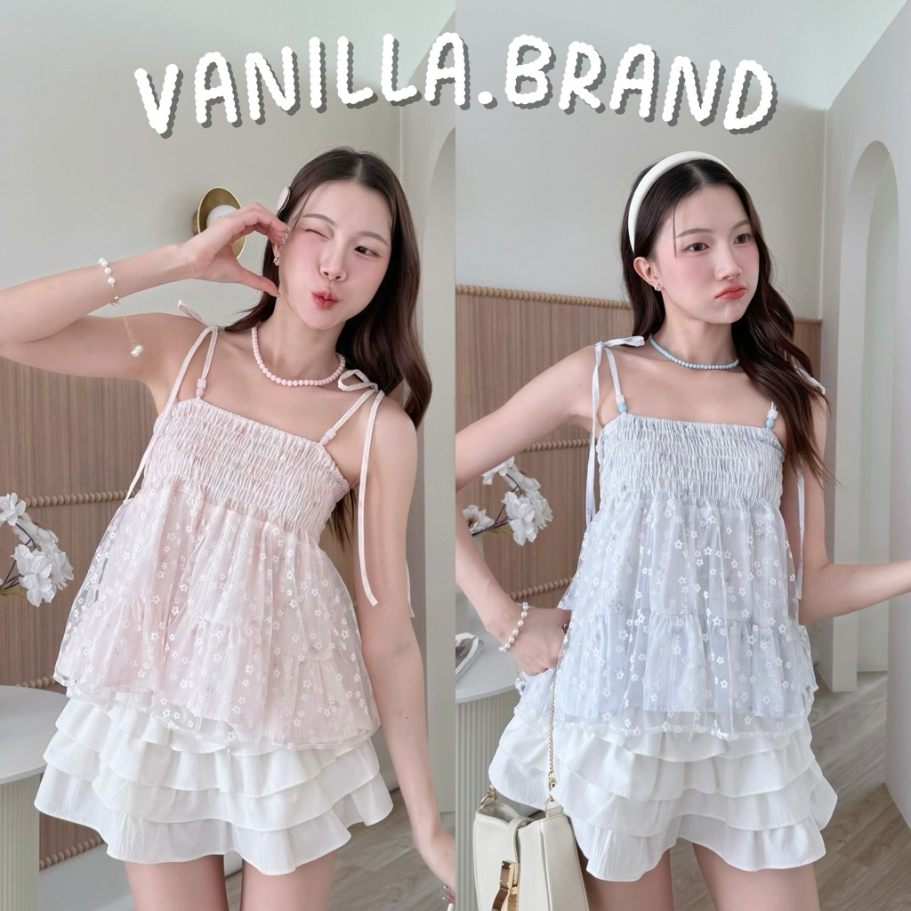 เสื้อสายเดี่ยวตัวยาว ผูกไหล่ -st / VB0460