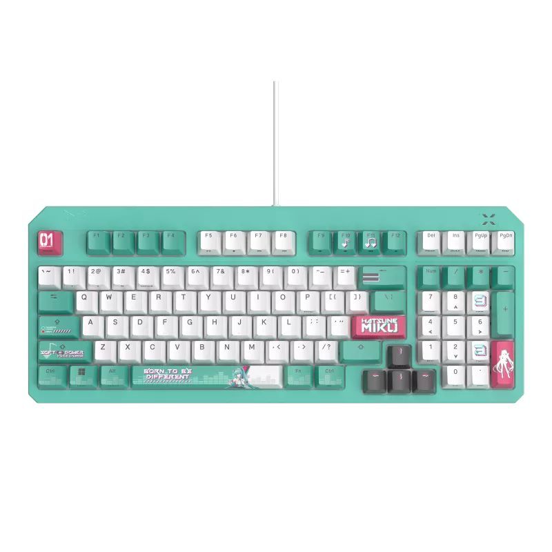 KEYBOARD (คีย์บอร์ด) ASUS TUF GAMING K3 GEN II HATSUNE MIKU EDITION (คีย์ภาษาอังกฤษ)