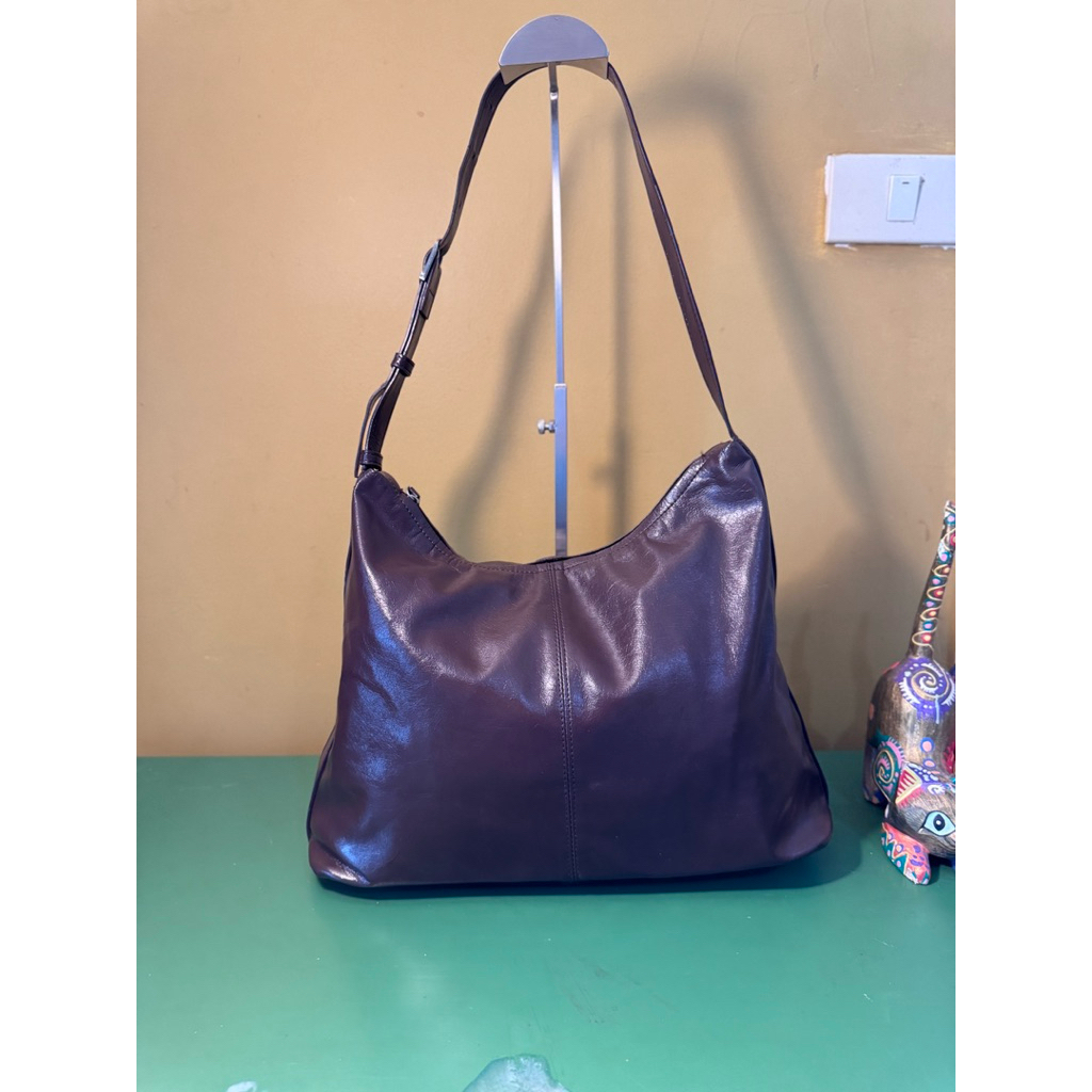 Shoopen-Classic Chocolate Hobo Bag