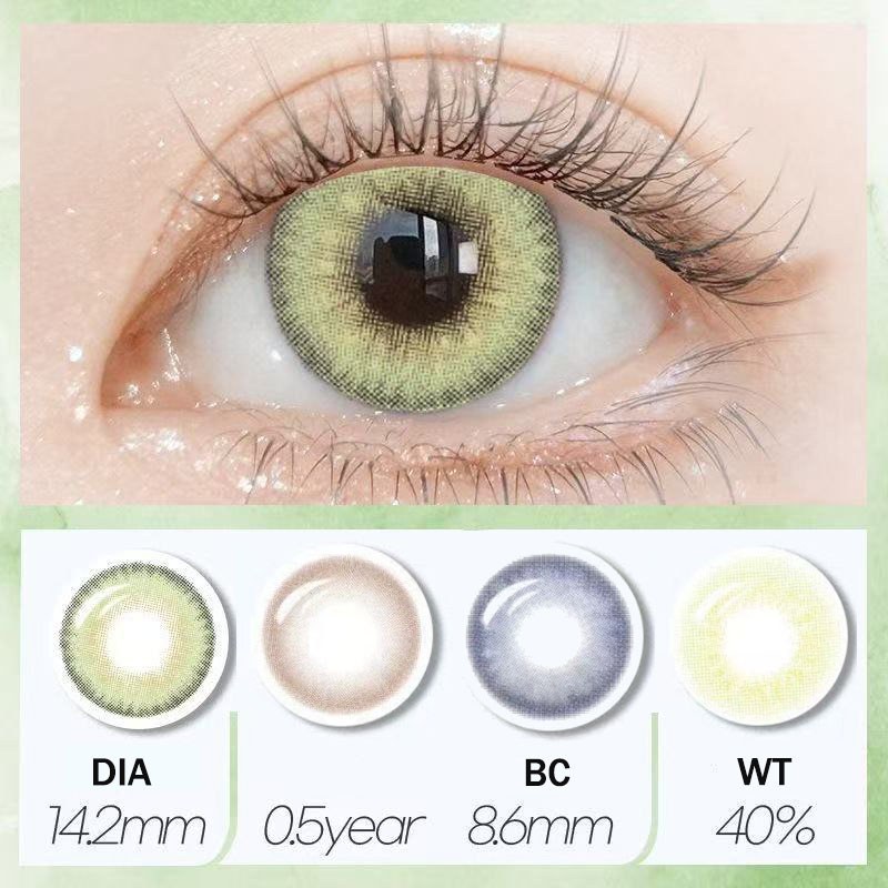 ✨👀 IDOLLENS ROZE AIRY (GREY/BROWN/BLUE/GREEN) คอนแทคเลนส์รายครึ่งปี คอนแทคเลนส์เกาหลี