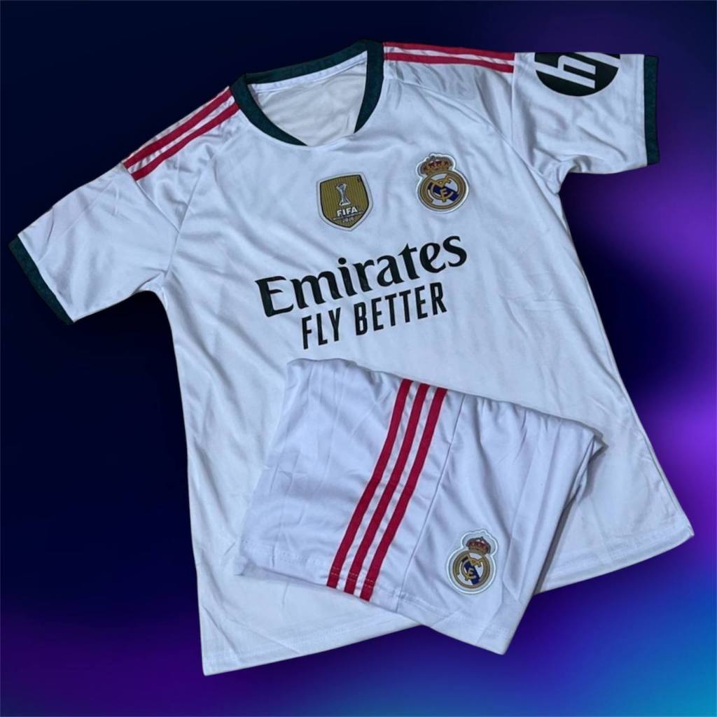 ชุดบอล RMD White-Home แขนสั้น SeaSon 26/27 ฤดูกาลใหม่ ชุดฟุตบอลผู้ใหญ่ เสื้อ + กางเกง