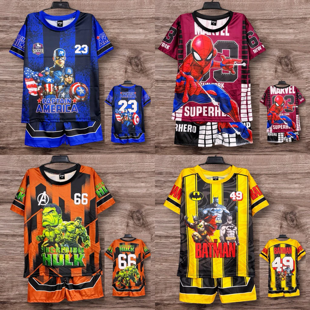 ชุดเด็ก ชุดเด็กพิมพ์ลายทั้งตัวเสื้อ+กางเกง ใส่ได้ทั้ง ดช/ดญ