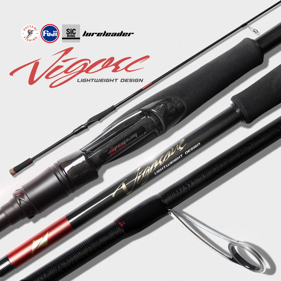 คันตีเหยื่อปลอมสปินนิ่ง ลัวร์ลีดเดอร์ Lure leader Vigorous 2026 ขนาด 962MHS 862MS 812MS สองท่อนต่อกลาง GUIDE FUJI SIC