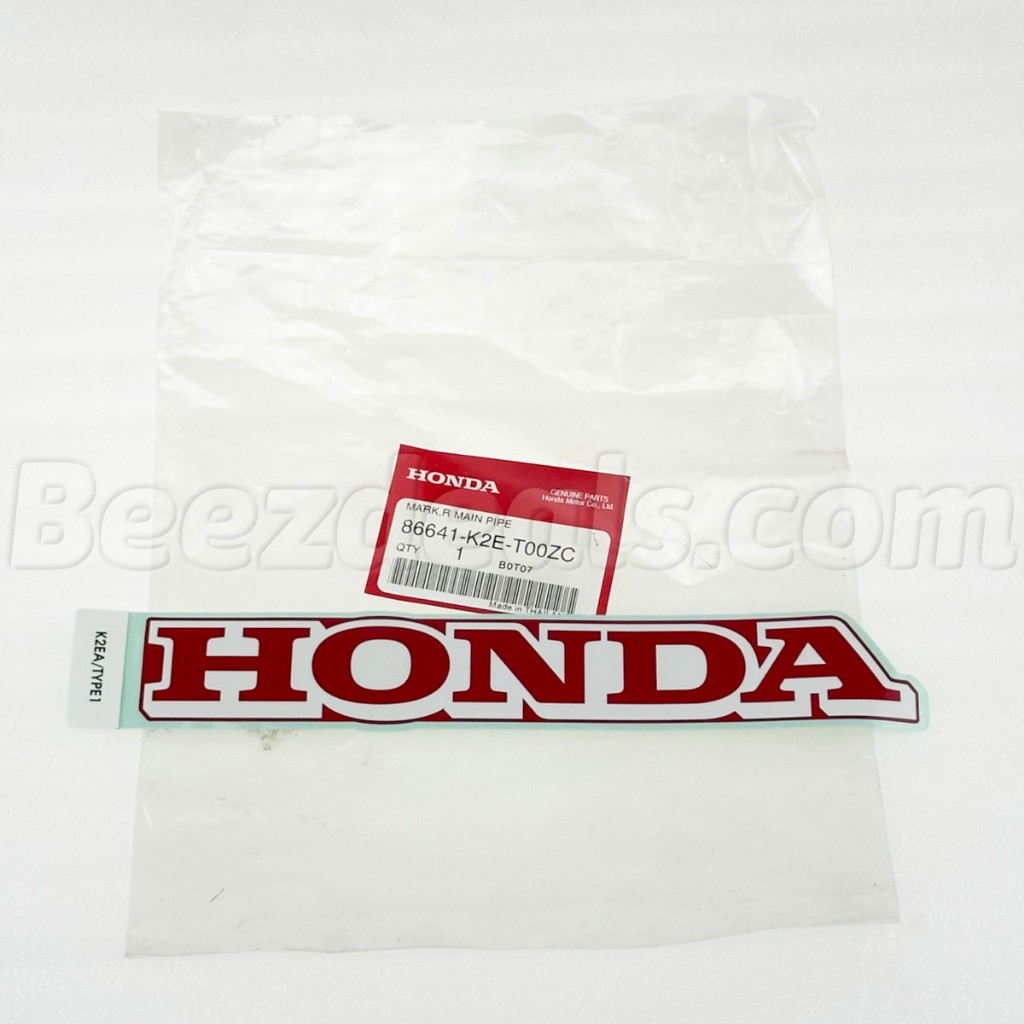 สติ๊กเกอร์ สีแดง เครื่องหมาย (HONDA) รถสีแดง 86641-K2E-T00ZC (สินค้าแท้จากศูนย์) Honda CT125