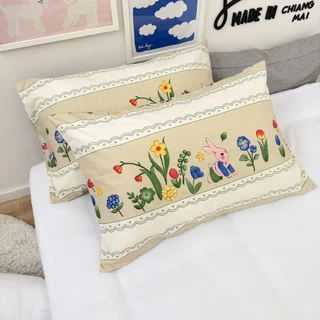 ปลอกหมอนลายใหม่ ❤️[[สินค้าพร้อมส่งจากไทย]] ขนาดมาตรฐาน 20x30นิ้ว ผ้านุ่ม ระบายอาการได้ดี ไม่อับชื้น