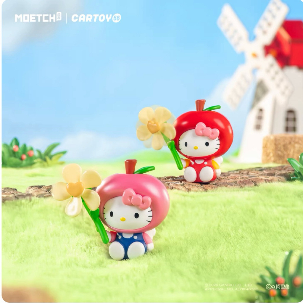 (1 กล่องจุ่ม) Sanrio Hello Kitty Wandering Flower Series Windmill Mini Beans (พร้อมส่งในไทย  ) ราคา ถูกที่สุด ดีลบีเคเค แกลเลอรีภาพที่ 6