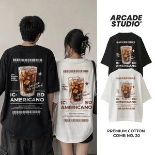 [🔥 ลายนี้พร้อมส่ง] ARCADE เสื้อ Iced Americano (ARC-0012) / เสื้อ Oversize เนื้อผ้า 100% Cotton Comb 190 GSM