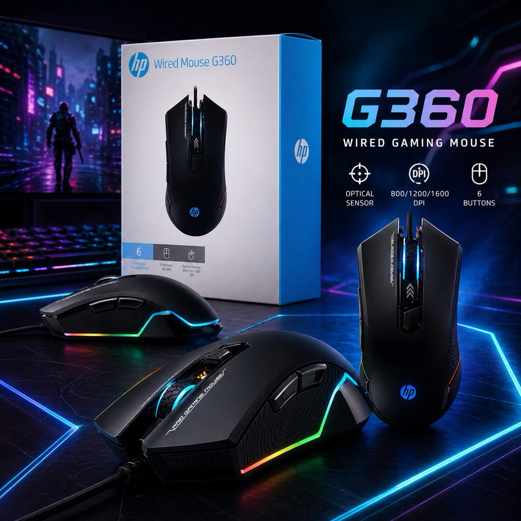 HP MOUSE G360 BLACK HP Mouse M220 lite