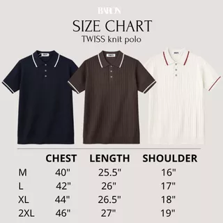 BARON - TWISS Knit Polo เสื้อโปโลผู้ชายผ้าถัก มินิมอล ทรงสมาร์ท ใส่ทำงาน สไตล์อังกฤษ