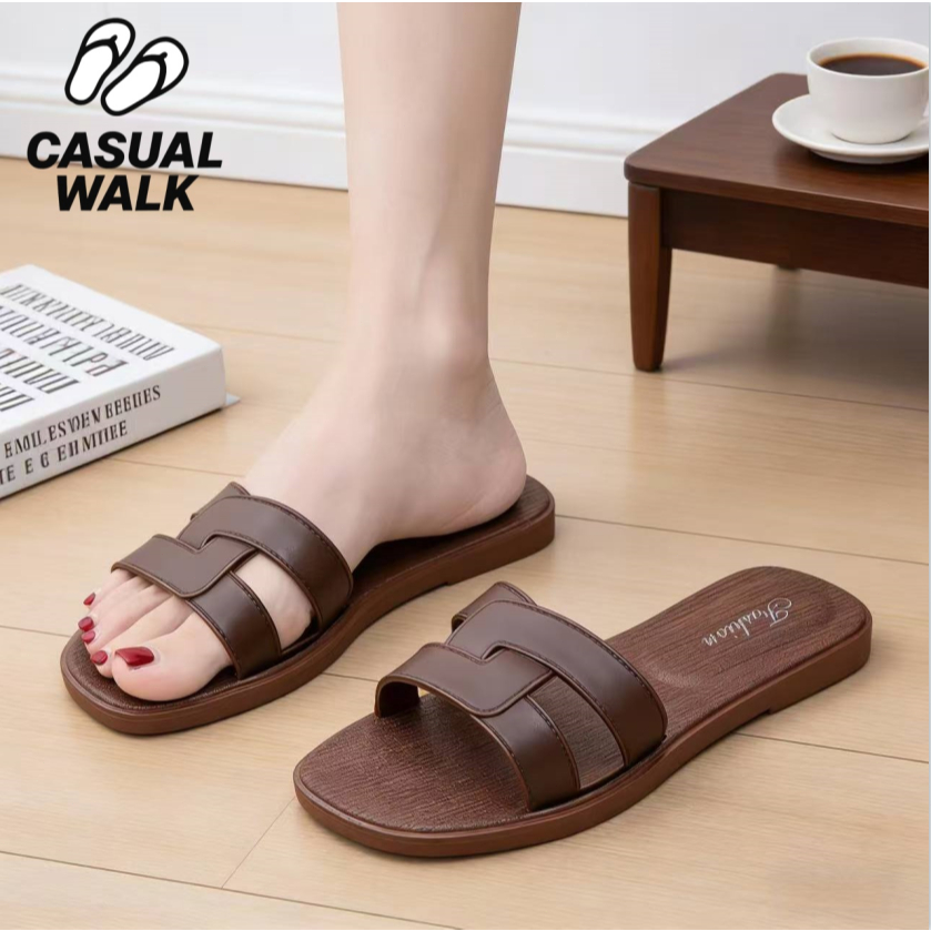 ✨ใหม่! CASUAL WALKรองเท้าแตะแฟชั่นผู้หญิงสไตล์มินิมอลหรู ดูแพง จับคู่ทุกลุคฤดูร้อน ราคา ถูกที่สุด ดีลบีเคเค แกลเลอรีภาพที่ 5