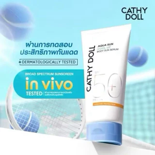 Cathy Doll กันแดดตัว สูตรเย็นสบายผิว Aqua Sun Non-Greasy Body Sun SPF50+ PA+++ 140ml