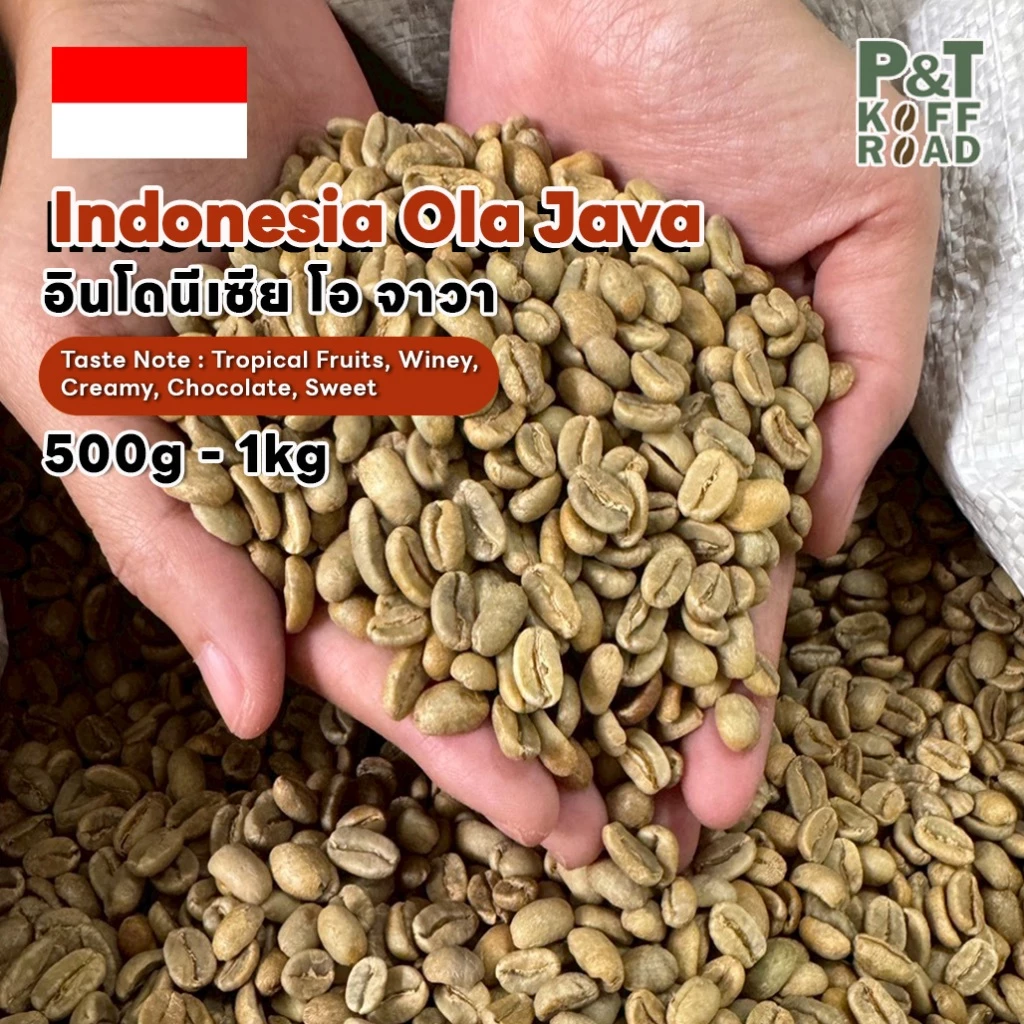 [พร้อมส่ง] สารกาแฟ Indonesia Ola Java Natural Process บรรจุ 500g. - 1 kg. P&T KoffRoad