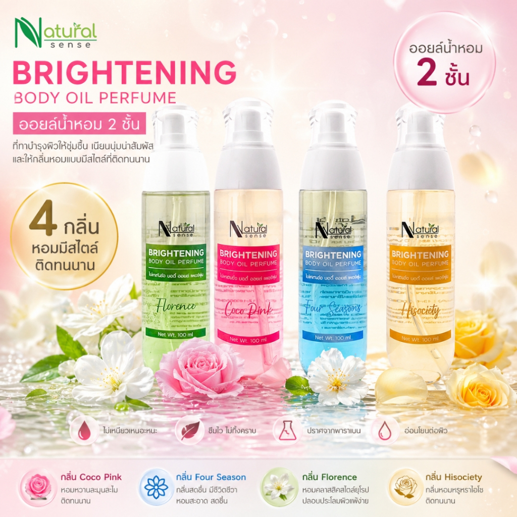 Body Oil Essence ตัวหอม  บำรุงผิวให้ชุ่มชื้น