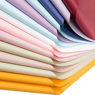 กระดาษห่อดอกไม้ Korean Paper กันน้ำ สีพาสเทล กระดาษห่อช่อดอกไม้ ทำบูเก้ แพ็คของขวัญ งานแต่ง DIY