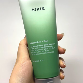 พร้อมส่ง Anua Heartleaf Succinic Moisture / Quercetinol Pore DeepCleansing Foam 150ml โฟมล้างหน้าสูตรอ่อนโยนสำหรับผิวบอบ