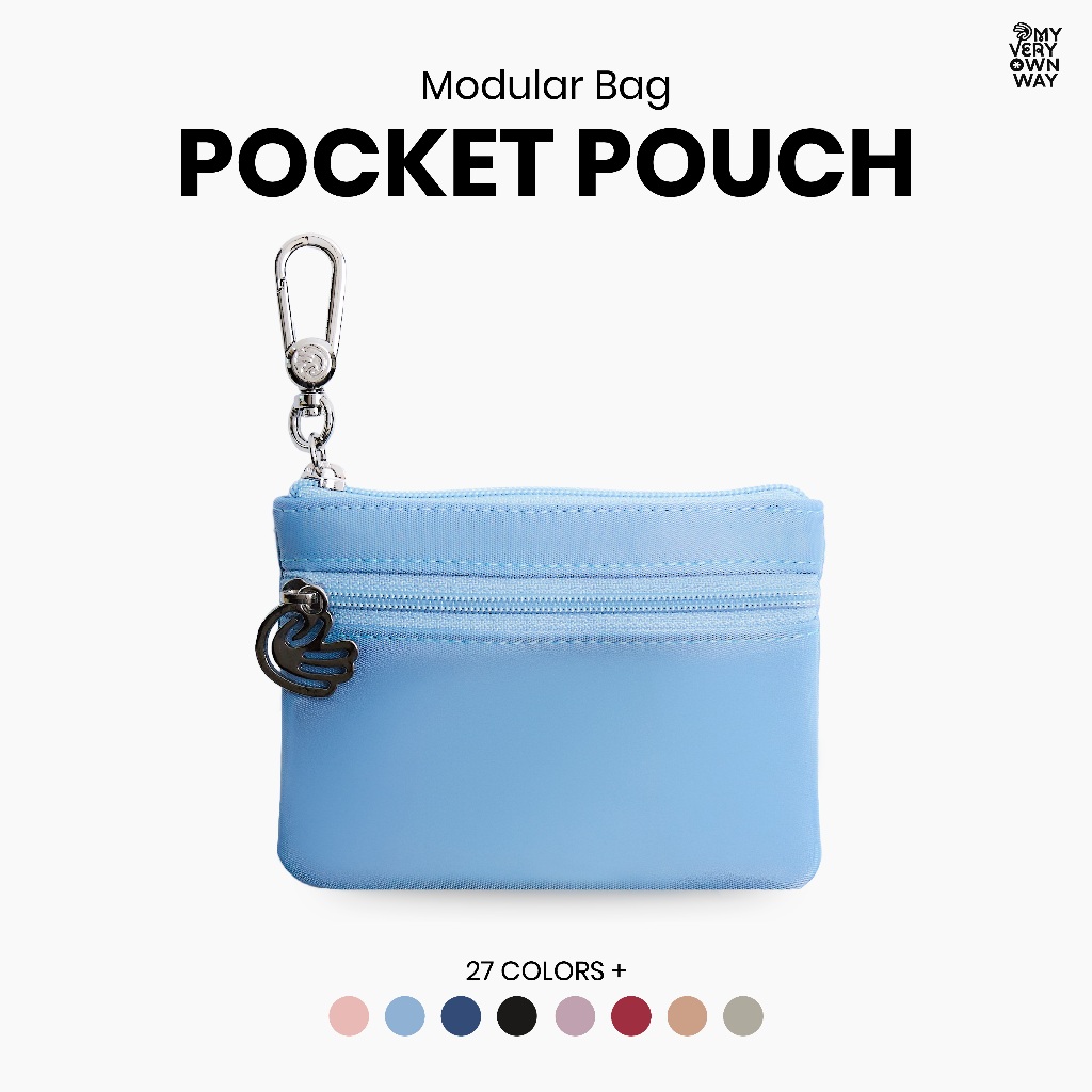 MyVeryOwnWay | Pocket Pouch - กระเป๋าจิ๋วทรงสี่เหลี่ยม ทรงน่ารัก ใส่ของหรือห้อยตกแต่งได้ (มี 27 สี)