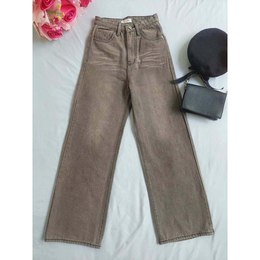nicharisshop รุ่น Vogue Jeans สี Ash brown Size XS มือสอง ( อ่านรายละเอียดสินค้าก่อนกดสั่งซื้อนะคะ )