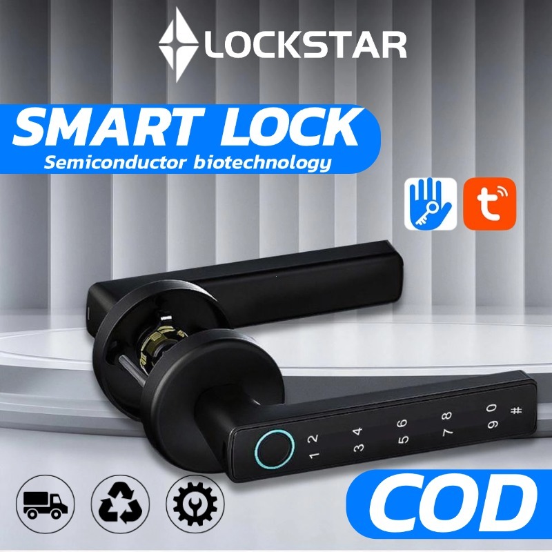 Smart Door Lock กลอนประตูบานเลื่อน ออดฉลาด กลอนประตูดิจิตอล กันน้ำ ภายนอก บานเลื่อน บานสวิง สั่งงานผ