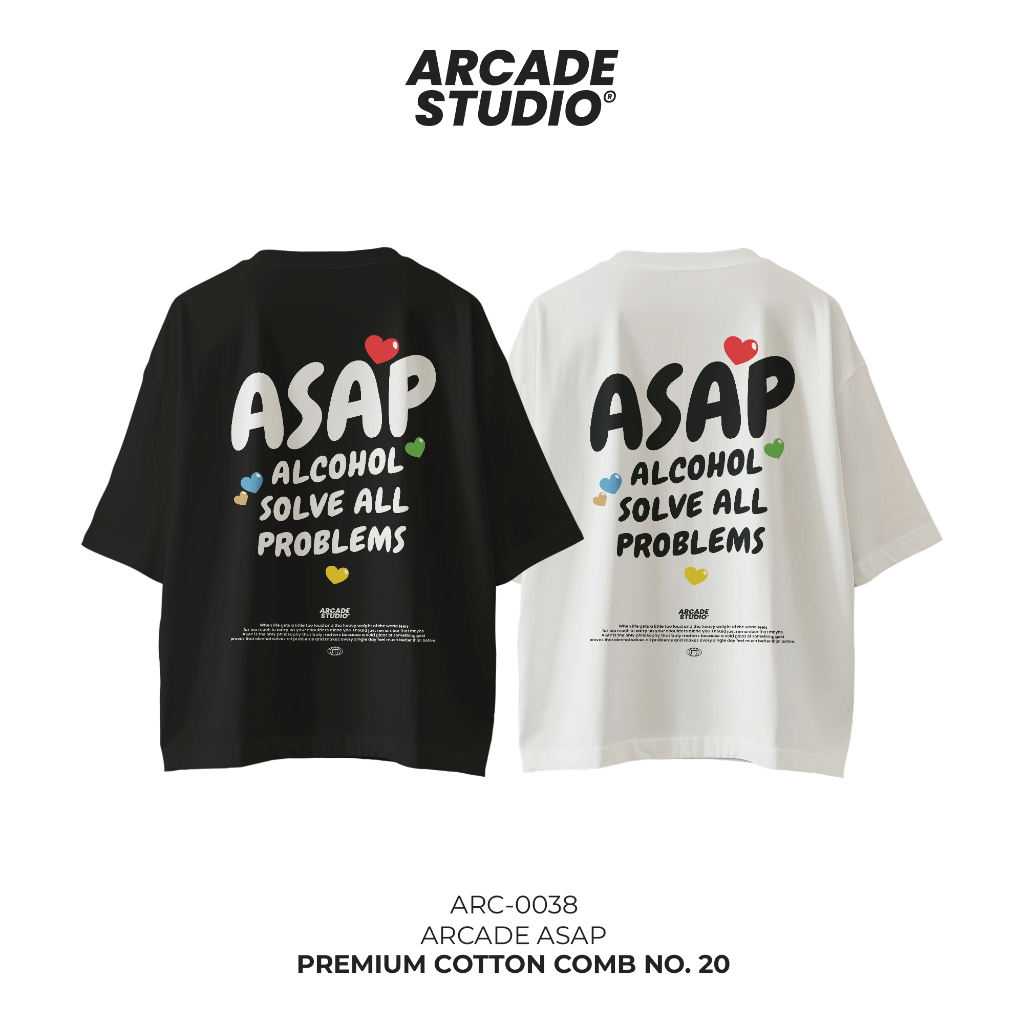 [พรี 4 วัน] ARCADE เสื้อ ASAP (ARC-0038) / OVERSIZE COTTON COMB 20