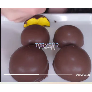 มาร์ชเมลโลว์เคลือบช็อกโกแลต 1ชิ้น Choco Mashmallow มี7รสชาติ รสผลไม้ คละรสให้ นุ่มหนึบ ลงตัว พร้อมส่ง