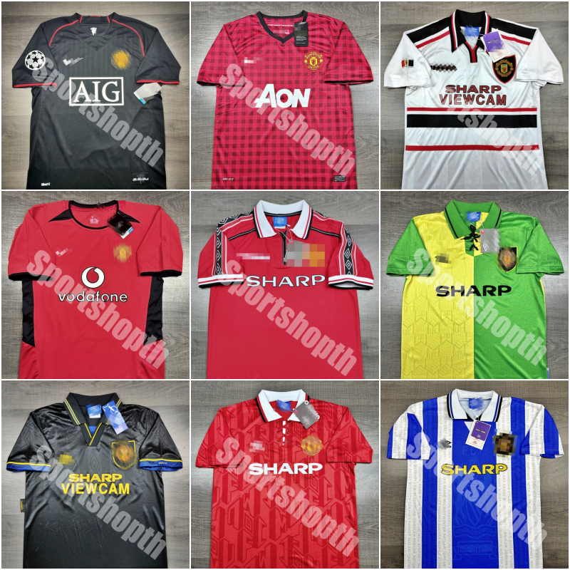 RETRO รวม เสื้อฟุตบอล ย้อนยุค llมnยู หลายปี พร้อมตัวเลือกเบอร์ชื่อ