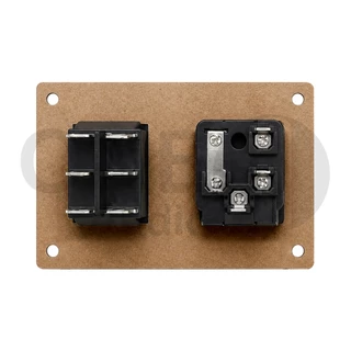 OneAudio เพลทเลือกไฟ2ระบบ AC/DC มีฟิวส์10A สวิตช์เลือกไฟ ใช้งานง่าย รองรับไฟ 220V ปลอดภัยและทนทาน สำหรับงานตู้บลูทูธDIY