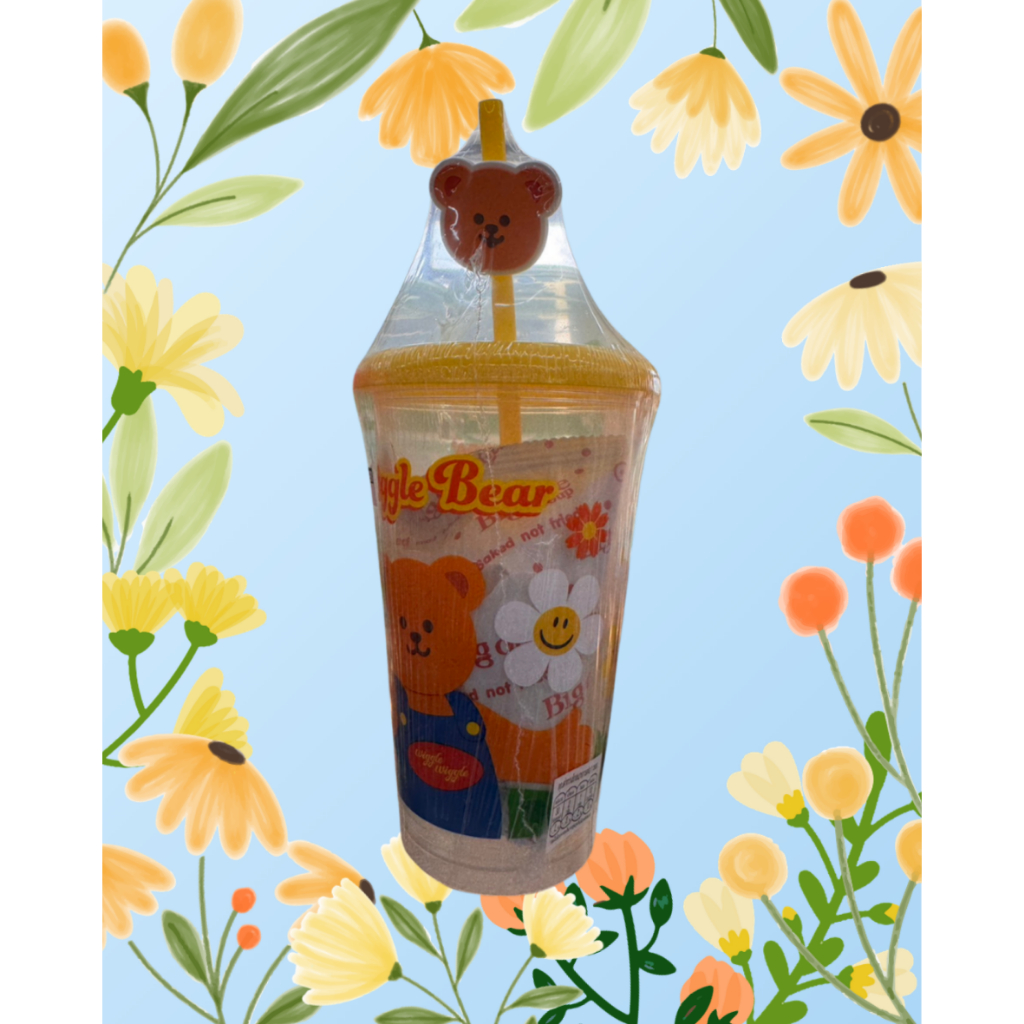 พร้อมส่ง แก้วน้ำวิกเกิ้ล วิกเกิ้ล Wiggle Wiggle Tumbler พร้อมขนมข้าวโพดรสช็อคโกแลต