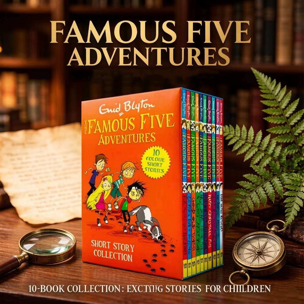 Famous Five Adventures English Edition Children's Story Book 9 Books/Set