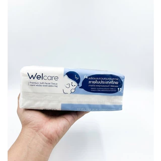 ยกหิ้วWelcare Premium Soft Facial Tissue ทิชชู่เกรดพรีเมียม เนื้อนุ่มละเอียด ไม่เป็นขุย ไม่ระคายเคืองผิว