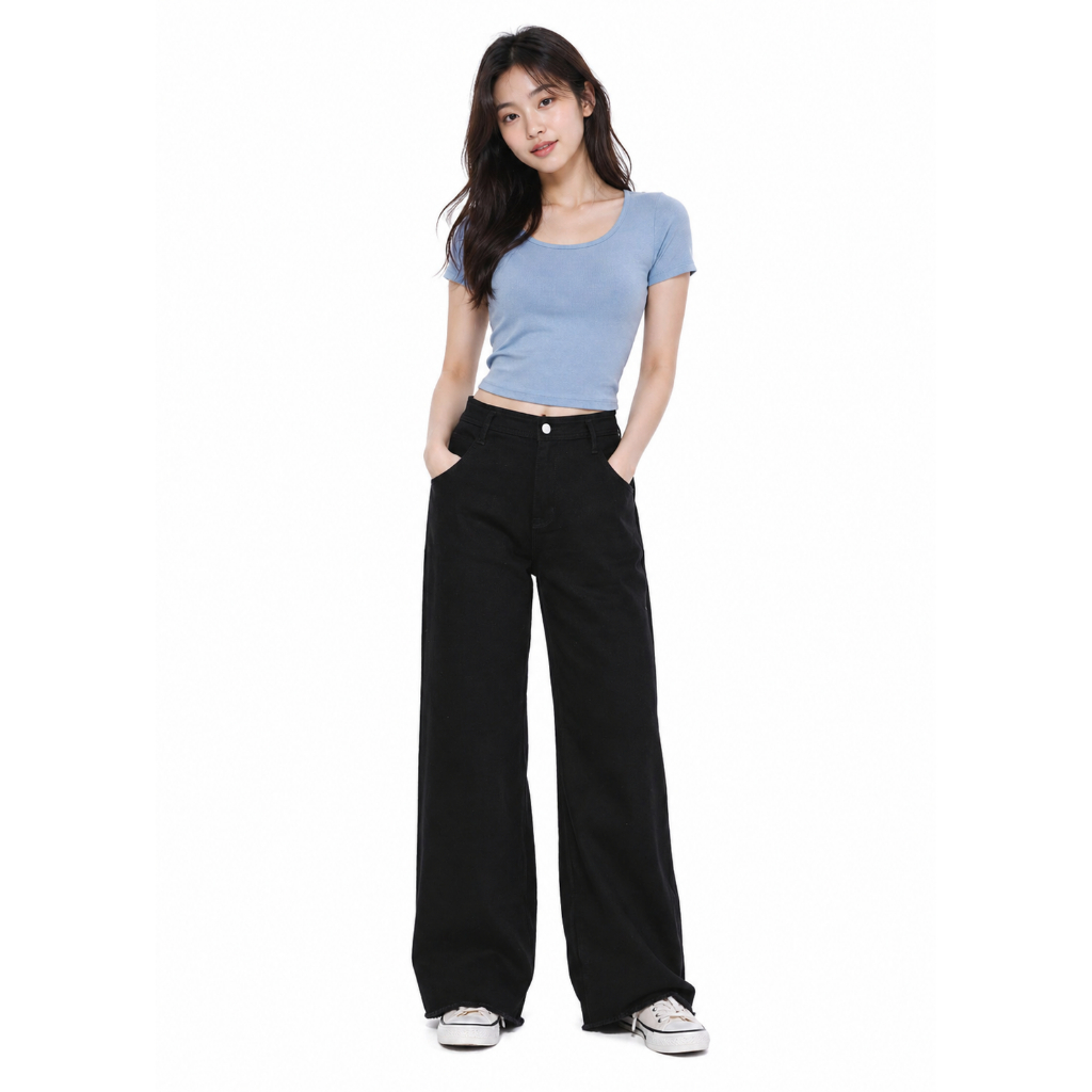 LEE  กางเกงขายาว Wide Leg / High Waist