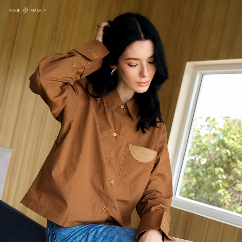 Aurie Maison Boxy Cotton Shirt