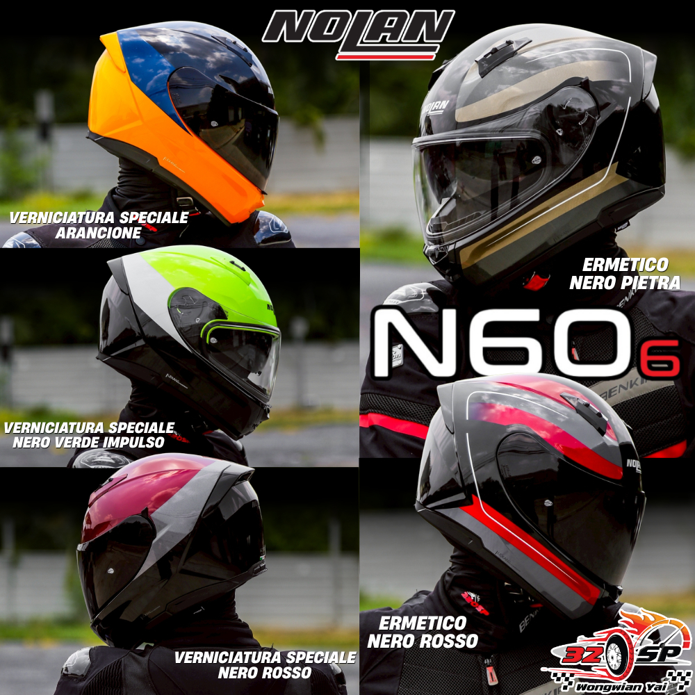 หมวกกันน็อค NOLAN รุ่น N60-6 มาใหม่2026!! แว่น2ชั้น ของแท้!! ส่งไว!!