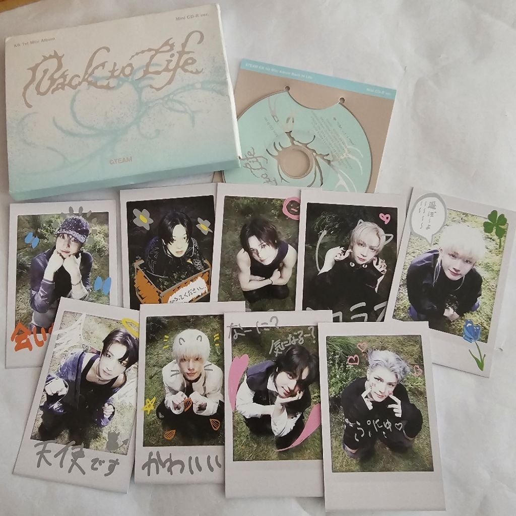 &TEAM - Back to Life (KR 1st Mini Album) Mini CD-R แกะแล้ว สภาพดี ได้ของตามภาพ