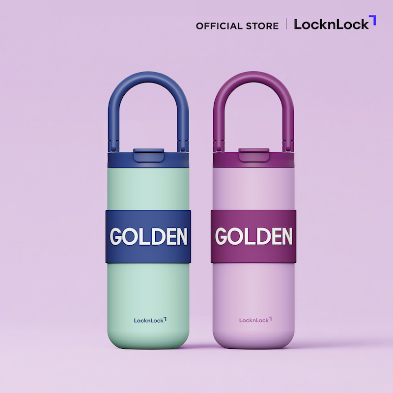 LocknLock กระติกน้ำเก็บอุณหภูมิ Fold Grip Tumbler 550ml. รุ่น LHC4436
